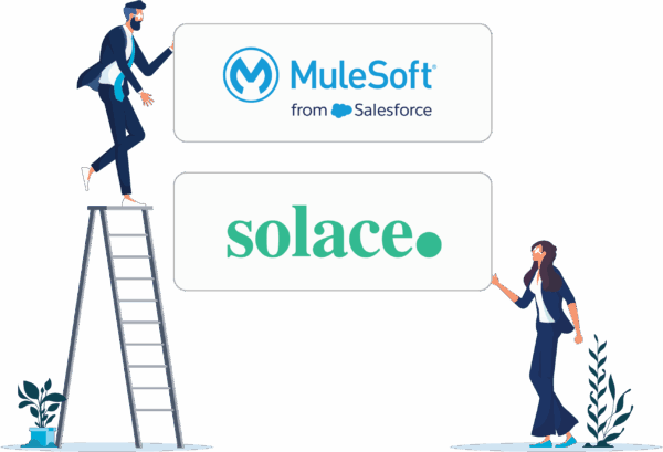 vectors holding mulesoft and solace tiles together