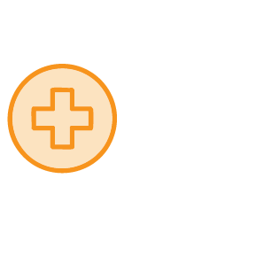 healthcare plus icon orange