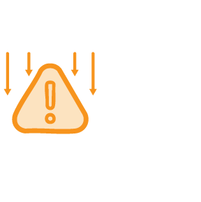 reduced risk icon orange