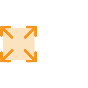 scale icon orange