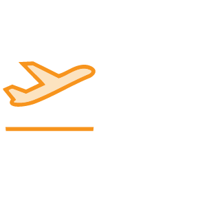 flight takeoff icon orange